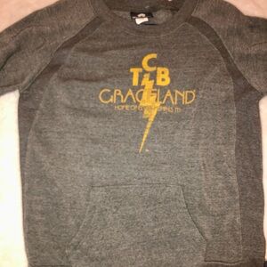 Gray Graceland Sweatshirt with TCB Logo